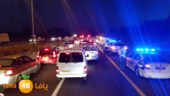  الشرطة: اصابة سيدة بالقاء حجارة تجاه مركبات عابرة قرب الرملة 